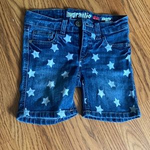 Star print kids short